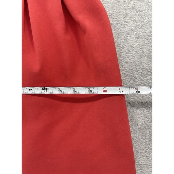 Zara Basic Women's Skirt Tulip A Line Solid Coral Size XS Acetate - Picture 6 of 8